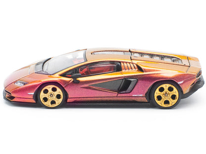 Lamborghini Countach LPI 800-4 Blu Hal Metallic 1/64 Diecast Model Car by Pop Race by Pop Race