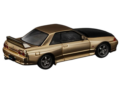 Skyline GT-R R32 RHD (Right Hand Drive) Chrome Gold with Carbon Hood "Tokyo Auto Salon 2025" 1/64 Diecast Model Car by Pop Race by Pop Race