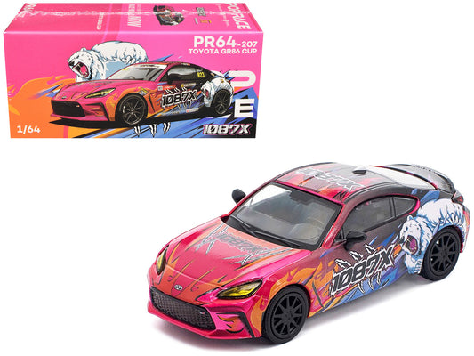 Toyota GR86 #823 1087X "Toyota GR86 Cup" (2025) 1/64 Diecast Model Car by Pop Race by Pop Race