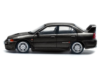 Mitsubishi Lancer Evolution IV RHD (Right Hand Drive) Pyrenees Black Pearl 1/64 Diecast Model Car by Pop Race by Pop Race
