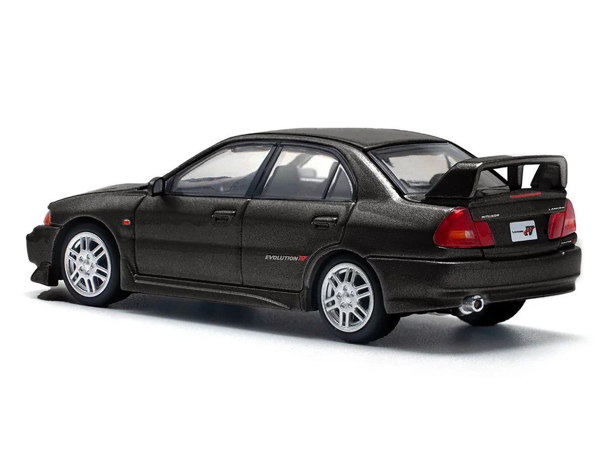 Mitsubishi Lancer Evolution IV RHD (Right Hand Drive) Pyrenees Black Pearl 1/64 Diecast Model Car by Pop Race by Pop Race