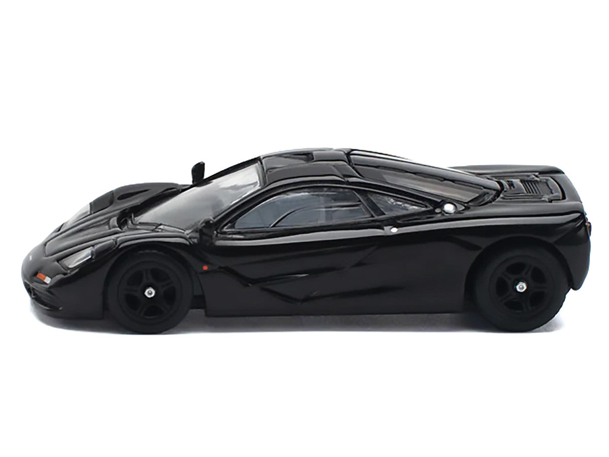 McLaren F1 Jet Black 1/64 Diecast Model Car by Pop Race by Pop Race