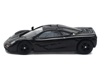McLaren F1 Jet Black 1/64 Diecast Model Car by Pop Race by Pop Race