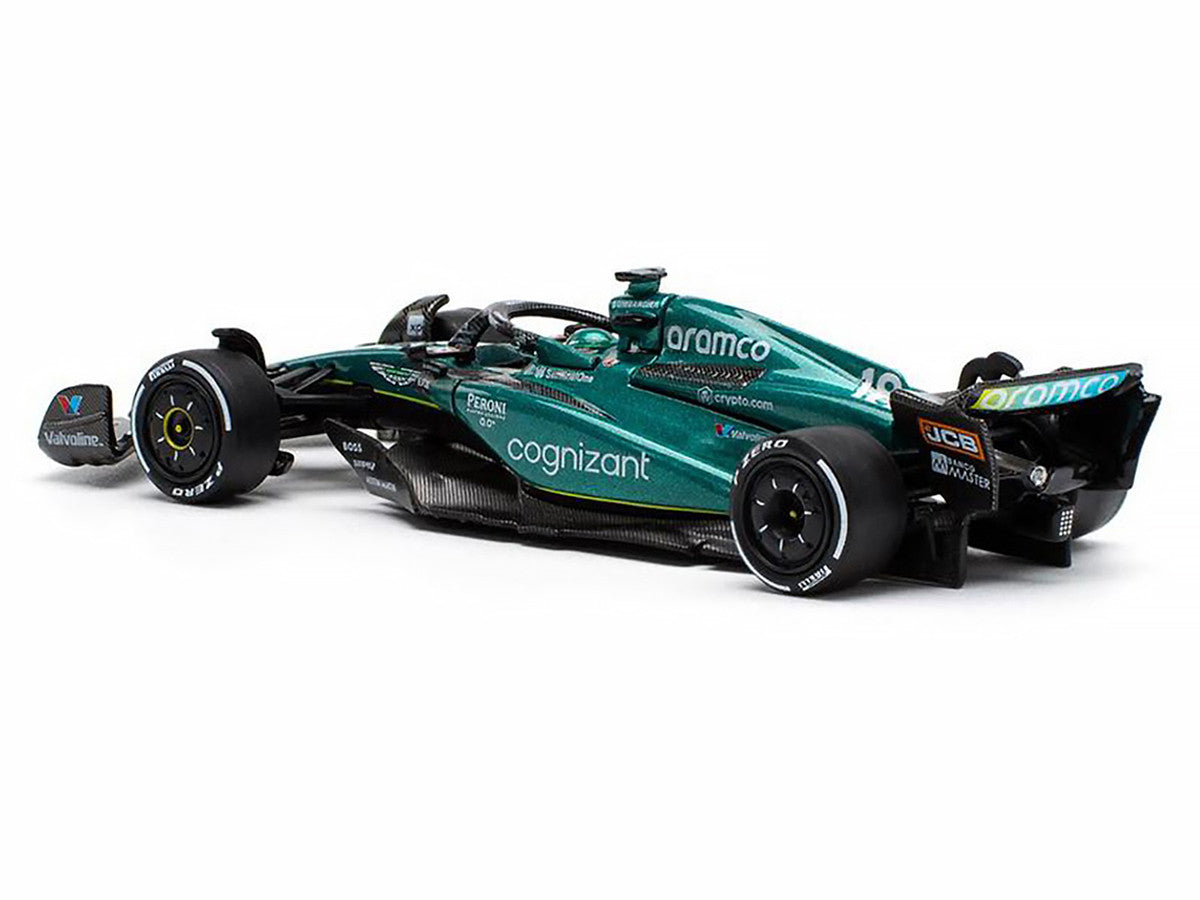 Aston Martin AMR23 #18 Lance Stroll "Formula One F1 World Championship" (2023) 1/64 Diecast Model Car by Pop Race by Pop Race