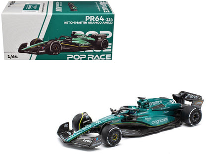 Aston Martin AMR23 #18 Lance Stroll "Formula One F1 World Championship" (2023) 1/64 Diecast Model Car by Pop Race by Pop Race