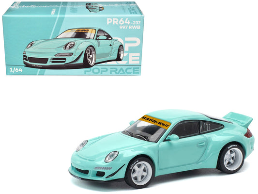 997 RWB Light Blue 1/64 Diecast Model Car by Pop Race by Pop Race