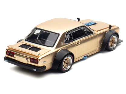 Skyline GT-R V8 Drift "Hakosuka" RHD (Right Hand Drive) Gold Metallic 1/64 Diecast Model Car by Pop Race by Pop Race