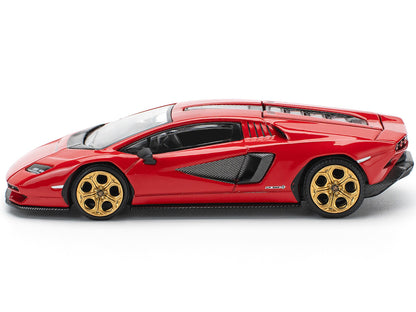 Lamborghini Countach LPI 800-4 Red with Carbon Accents 1/64 Diecast Model Car by Pop Race by Pop Race