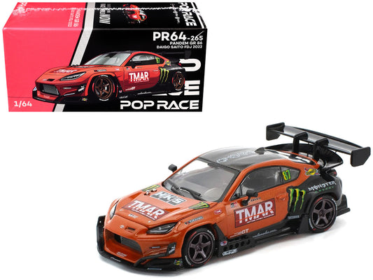 Toyota Pandem GR86 #87 Daigo Saito "Formula Drift Japan" (2022) 1/64 Diecast Model Car by Pop Race by Pop Race