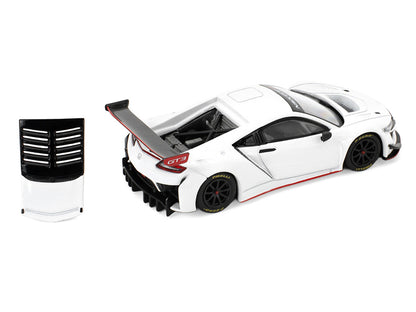Honda NSX GT3 EVO22 White 1/64 Diecast Model Car by Pop Race by Pop Race