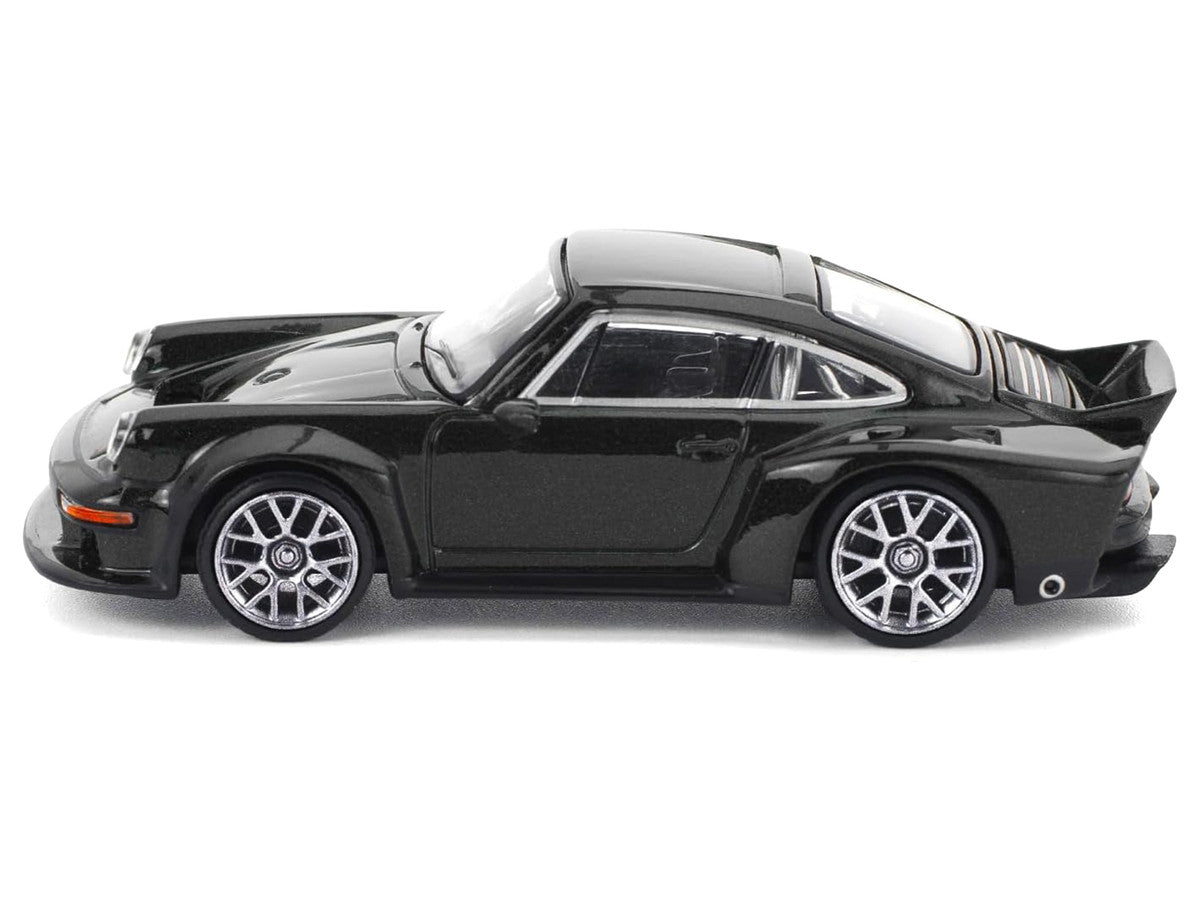 Singer DLS Turbo Black Metallic 1/64 Diecast Model Car by Pop Race by Pop Race
