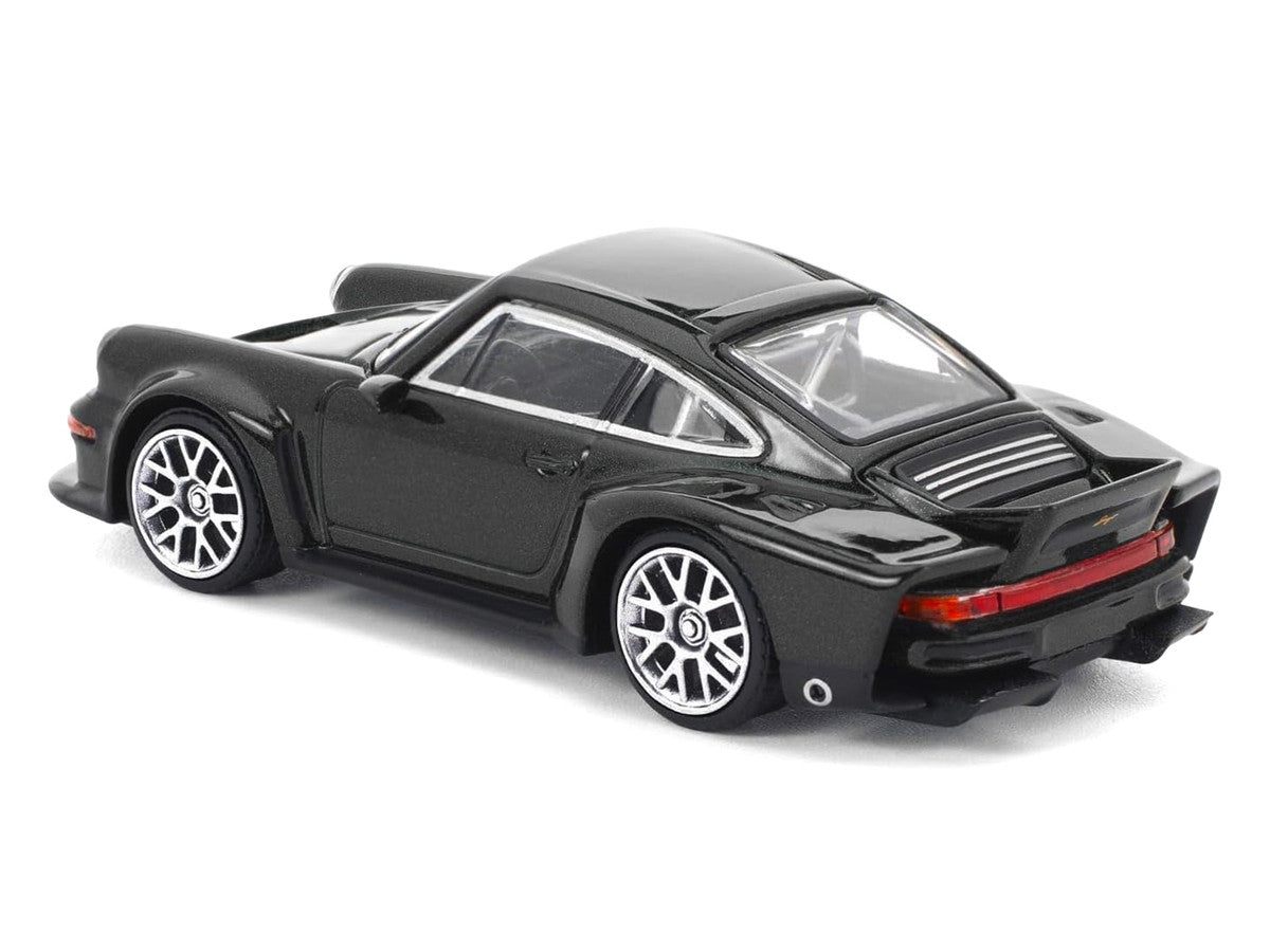 Singer DLS Turbo Black Metallic 1/64 Diecast Model Car by Pop Race by Pop Race
