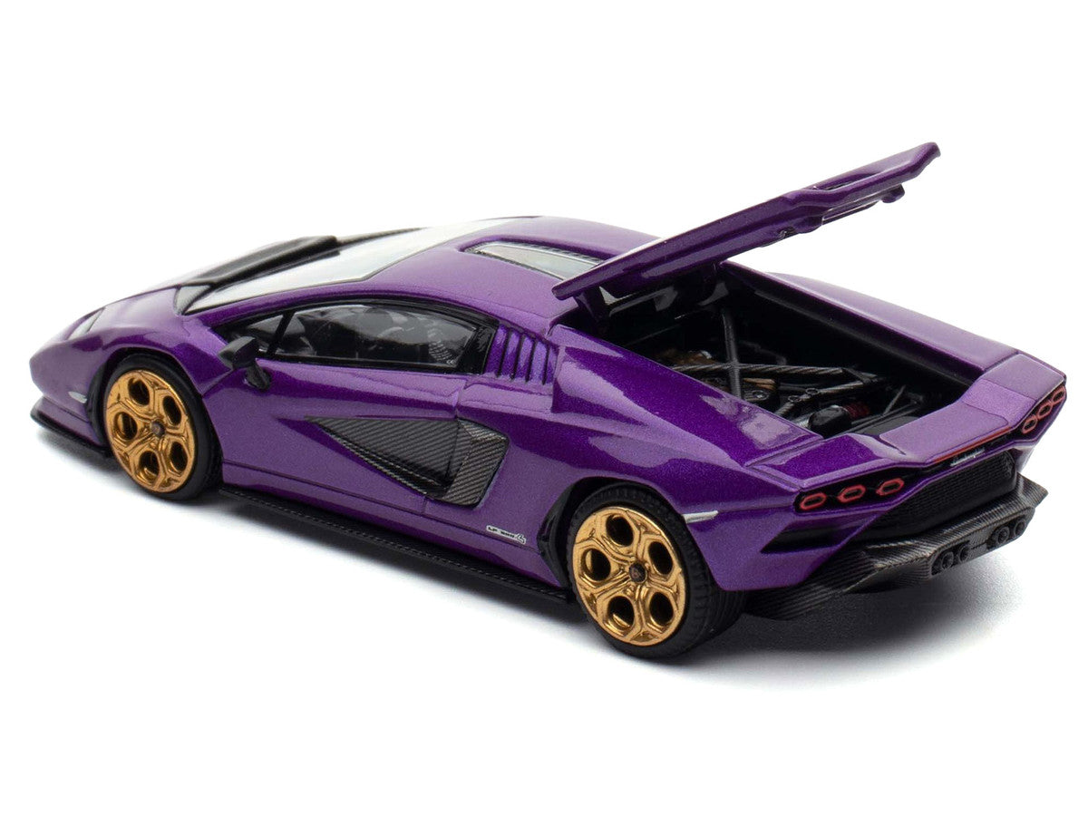 Lamborghini Countach LPI 800-4 Viola Pasifae Purple Metallic "Hong Kong Toycar Salon 2025" 1/64 Diecast Model Car by Pop Race by Pop Race