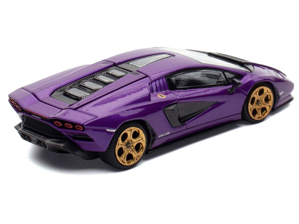 Lamborghini Countach LPI 800-4 Viola Pasifae Purple Metallic "Hong Kong Toycar Salon 2025" 1/64 Diecast Model Car by Pop Race by Pop Race