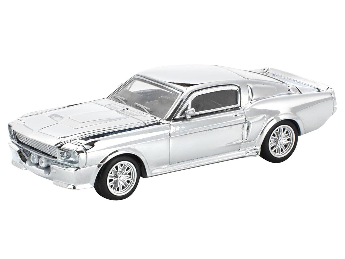 Shelby Mustang GT500 Silver Chrome 1/64 Diecast Model Car by Pop Race by Pop Race