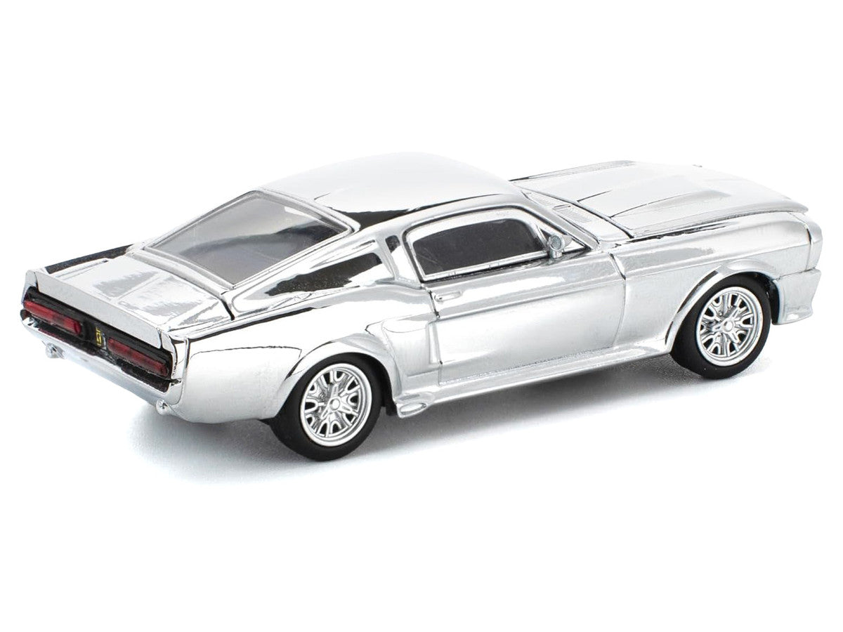 Shelby Mustang GT500 Silver Chrome 1/64 Diecast Model Car by Pop Race by Pop Race
