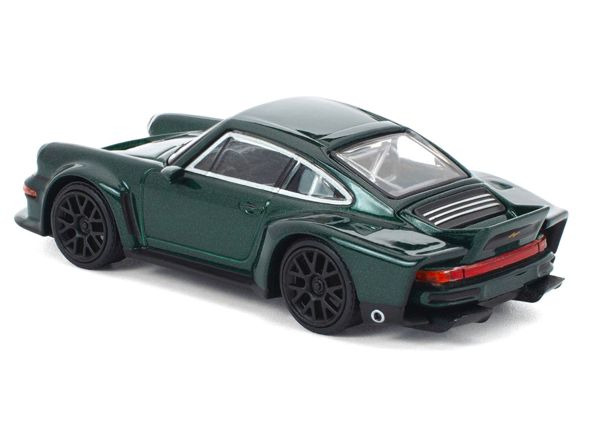 Singer DLS Turbo Green Metallic 1/64 Diecast Model Car by Pop Race by Pop Race