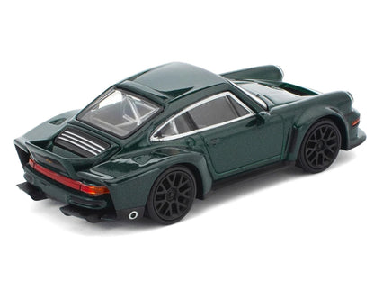 Singer DLS Turbo Green Metallic 1/64 Diecast Model Car by Pop Race by Pop Race