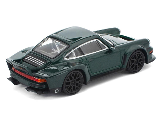Singer DLS Turbo Green Metallic 1/64 Diecast Model Car by Pop Race by Pop Race