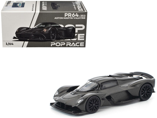 Aston Martin Valkyrie Carbon Fiber 1/64 Diecast Model Car by Pop Race by Pop Race