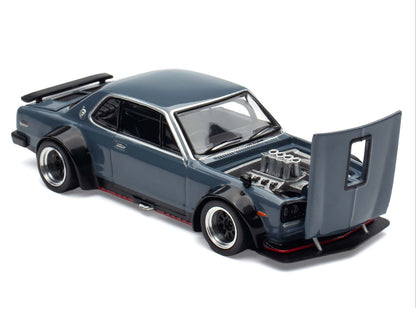 Skyline GT-R V8 Drift "Hakosuka" RHD (Right Hand Drive) Gray "Tokyo Auto Salon Hong Kong 2025" Special Edition 1/64 Diecast Model Car by Pop Race by Pop Race