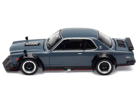 Skyline GT-R V8 Drift "Hakosuka" RHD (Right Hand Drive) Gray "Tokyo Auto Salon Hong Kong 2025" Special Edition 1/64 Diecast Model Car by Pop Race by Pop Race