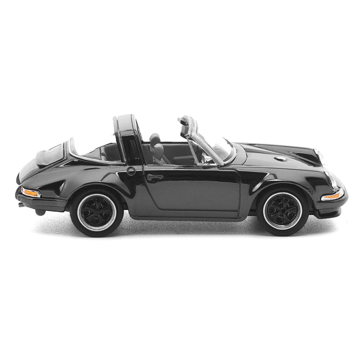 Singer Targa Dark Chrome "The Dark Chrome Series" 1/64 Diecast Model Car by Pop Race by Pop Race