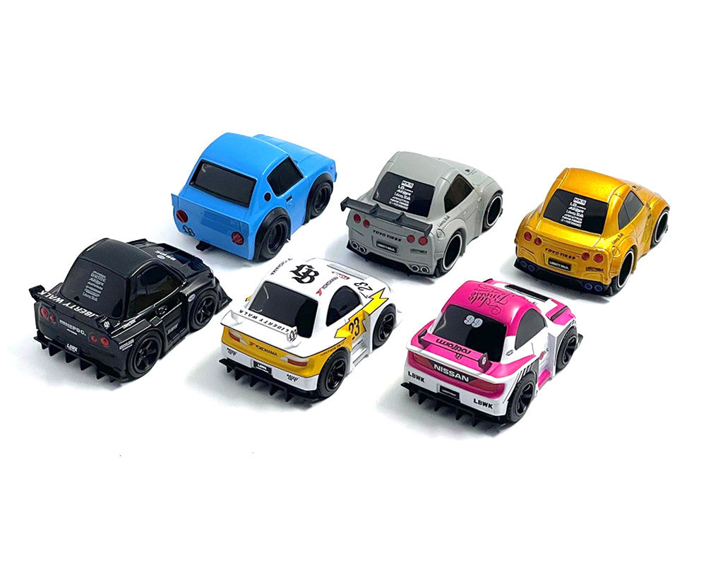 "QubeCarz" Series #1 Set of 6 pieces 1/64 Diecast Model Cars by Mini GT by Mini GT