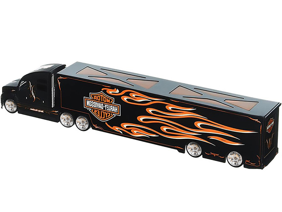 Harley Davidson Custom Hauler Trailer Black "Custom Haulers" Series 1/64 Diecast Model by Maisto by Maisto