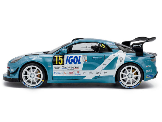 Alpine A110 Rallye GT+ #15 Raphael Astier - Denis Giraudet "Rallye Du Mont Blanc" (2024) "Competition" Series 1/18 Diecast Model Car by Solido by Solido