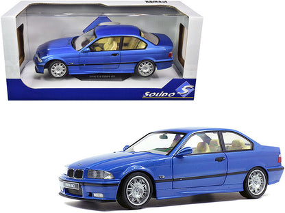 1994 BMW E36 M3 Blue Estoril Metallic 1/18 Diecast Model Car by Solido by Solido