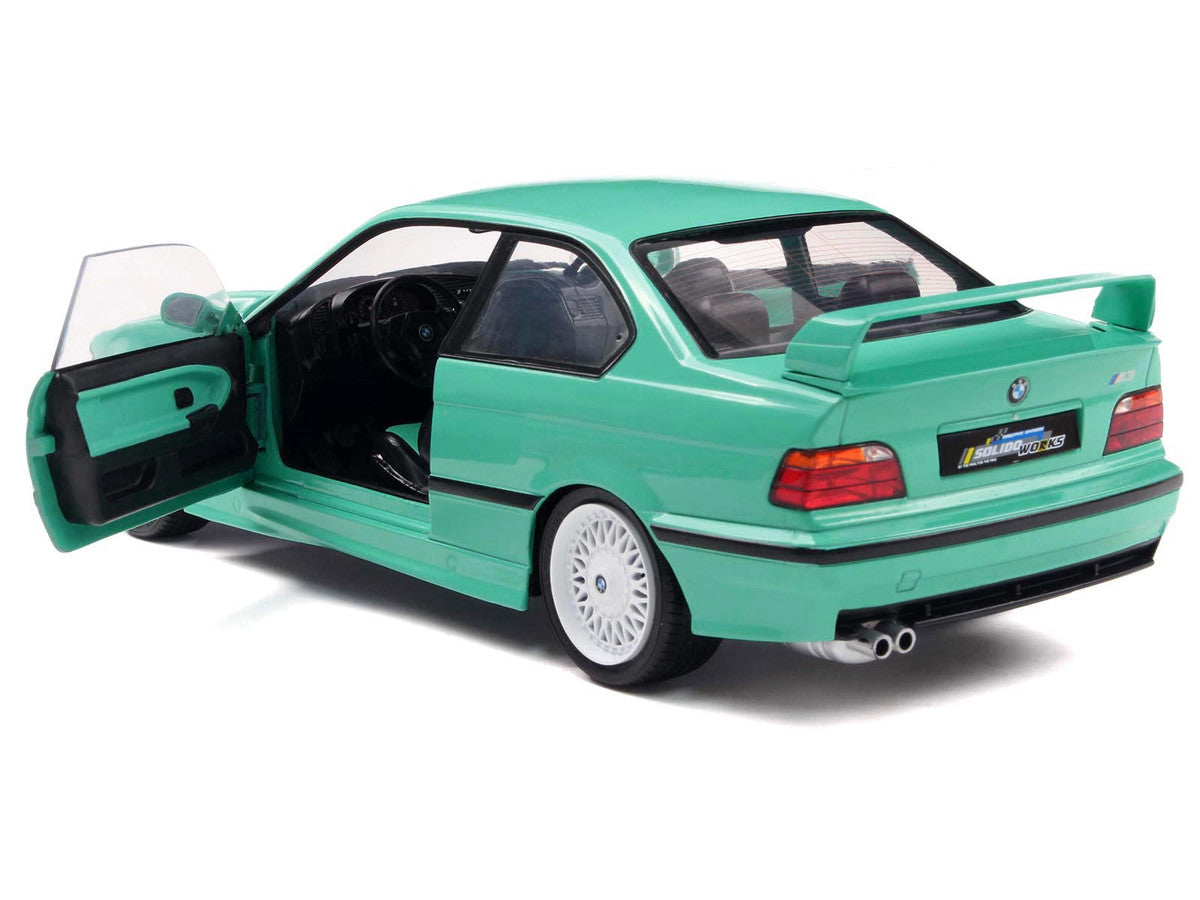1991 BMW E36 M3 "Solido Works" Mint Green with Mint Green Interior 1/18 Diecast Model Car by Solido by Solido