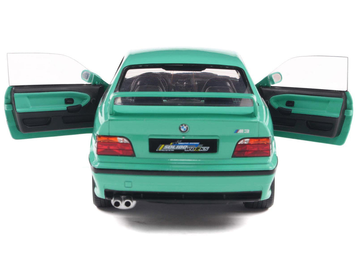 1991 BMW E36 M3 "Solido Works" Mint Green with Mint Green Interior 1/18 Diecast Model Car by Solido by Solido
