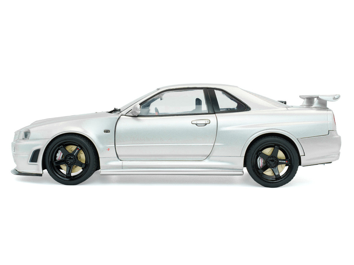 1999 Nissan Skyline GT-R (R34) Z-Tune RHD (Right Hand Drive) Silver Metallic 1/18 Diecast Model Car by Solido by Solido