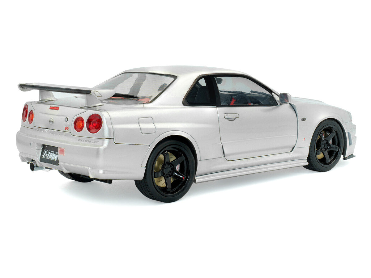 1999 Nissan Skyline GT-R (R34) Z-Tune RHD (Right Hand Drive) Silver Metallic 1/18 Diecast Model Car by Solido by Solido