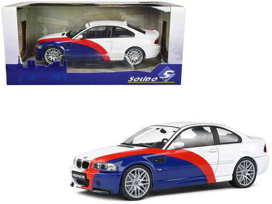 2000 BMW E46 M3 "Streetfighter" White with Blue and Red Graphics 1/18 Diecast Model Car by Solido by Solido