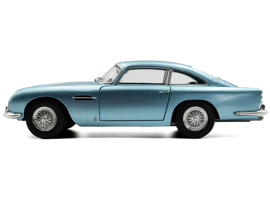 1964 Aston Martin DB5 RHD (Right Hand Drive) Light Blue Metallic 1/18 Diecast Model Car by Solido by Solido