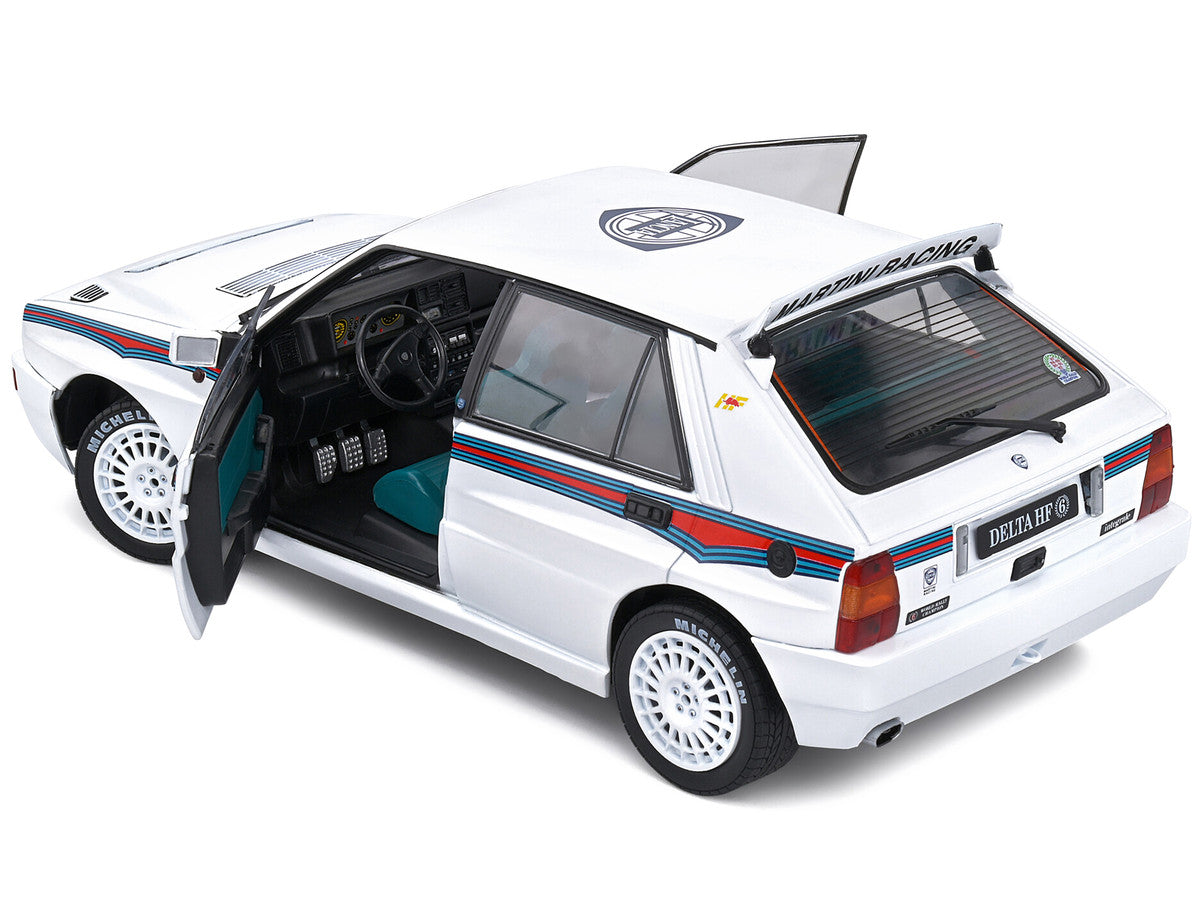 1992 Lancia Delta HF Integrale Evo 1 Martini 6 White with Blue and Red Stripes "World Rally Champion - Martini Racing" 1/18 Diecast Model Car by Solido by Solido
