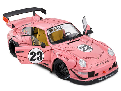 2020 RWB Bodykit #23 "Pink Pig" Pink with Graphics 1/18 Diecast Model Car by Solido by Solido