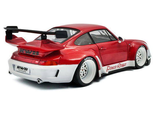 2020 RWB Bodykit "Porco Rosso" Red and White 1/18 Diecast Model Car by Solido by Solido