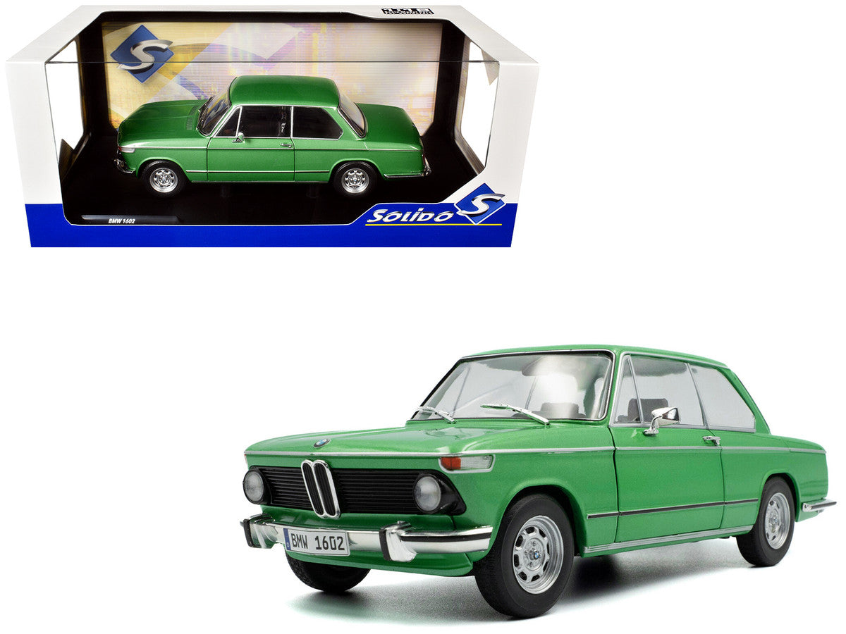 1971 BMW 1602 Taiga Green Metallic 1/18 Diecast Model Car by Solido by Solido