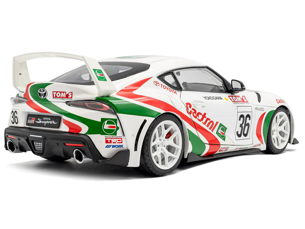 2024 Toyota GR Supra #36 "Toyota Racing Tribute" White with Green and Red Graphics 1/18 Diecast Model Car by Solido by Solido