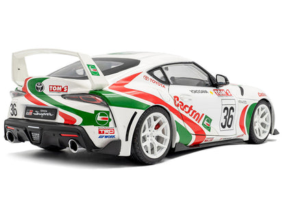 2024 Toyota GR Supra #36 "Toyota Racing Tribute" White with Green and Red Graphics 1/18 Diecast Model Car by Solido by Solido
