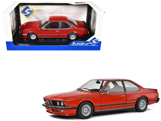 1984 BMW 635 CSI (E24) Henna Red 1/18 Diecast Model Car by Solido by Solido