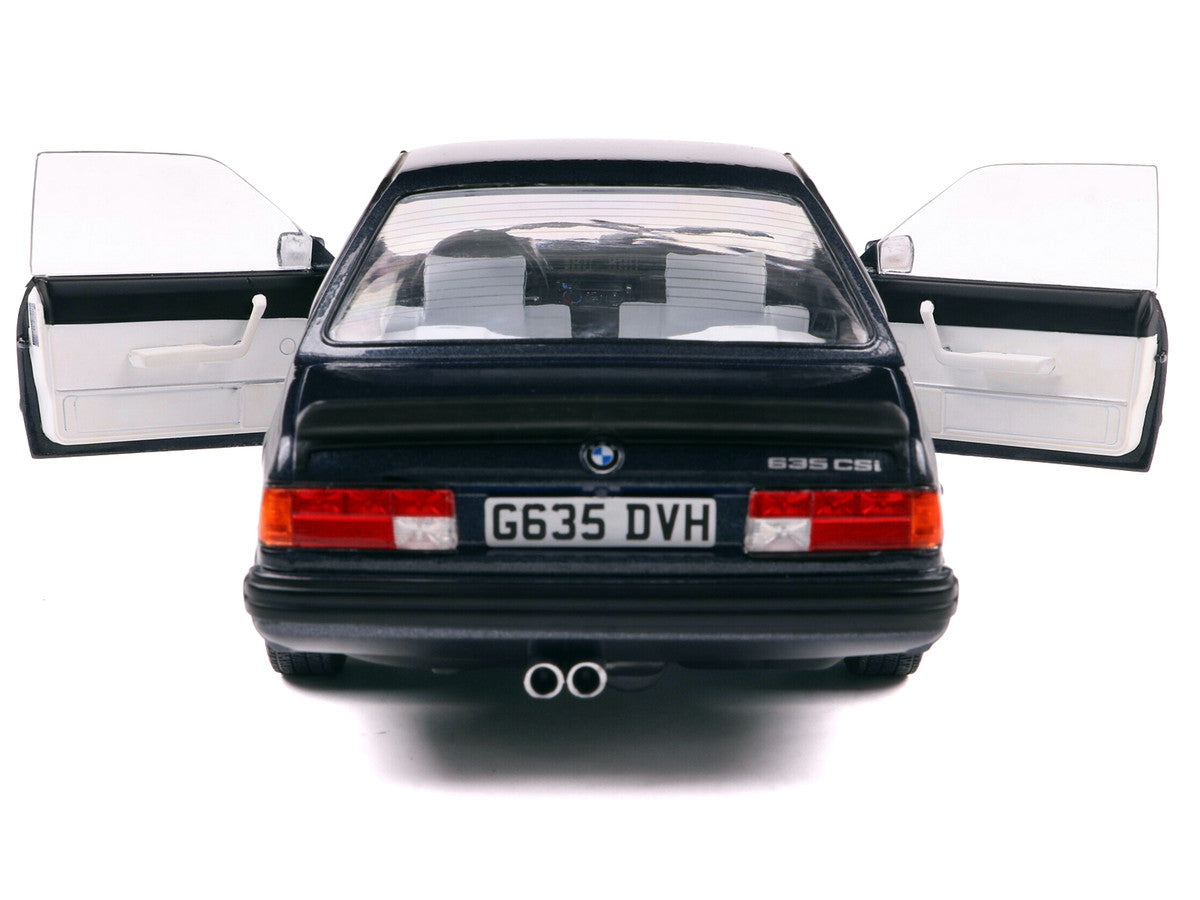 1984 BMW 635 CSI (E24) Macau Blue Metallic 1/18 Diecast Model Car by Solido by Solido