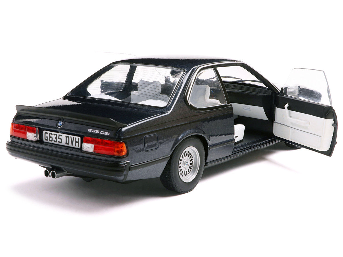 1984 BMW 635 CSI (E24) Macau Blue Metallic 1/18 Diecast Model Car by Solido by Solido