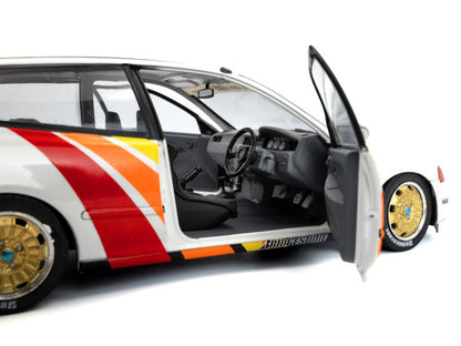 1991 Honda Civic (EG6) RHD (Right Hand Drive) "Mugen Racing" White with Stripes 1/18 Diecast Model Car by Solido by Solido