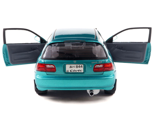 1991 Honda Civic (EG6) RHD (Right Hand Drive) Aztec Green Metallic 1/18 Diecast Model Car by Solido by Solido