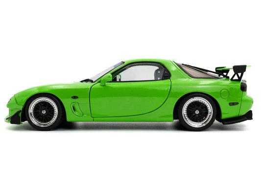 1999 Mazda RX7 Type RS (FD3RS) RHD (Right Hand Drive) Neon Green 1/18 Diecast Model Car by Solido by Solido