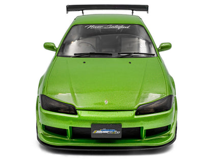 1999 Nissan Silvia S15 Spec-R Aero RHD (Right Hand Drive) "Never Satisfied" Green Metallic 1/18 Diecast Model Car by Solido by Solido